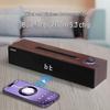 Деревянный настольный Bluetooth-динамик Philips SPA3809 с часами, штекер CN (адаптер в комплекте)