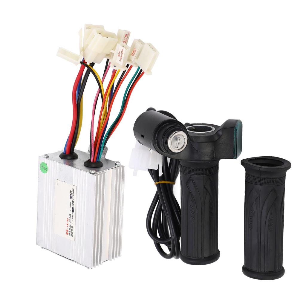 Bike Controller Power Display Throttle Grip Electric Bike Brushed Controller Kit for Tricycle