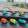 Индивидуальность автомобиля Украшение центральной консоли Спортивный дрифт-кар Вращающийся декор для автомобиля Автоприборная панель Поворотная гоночная модель Украшение