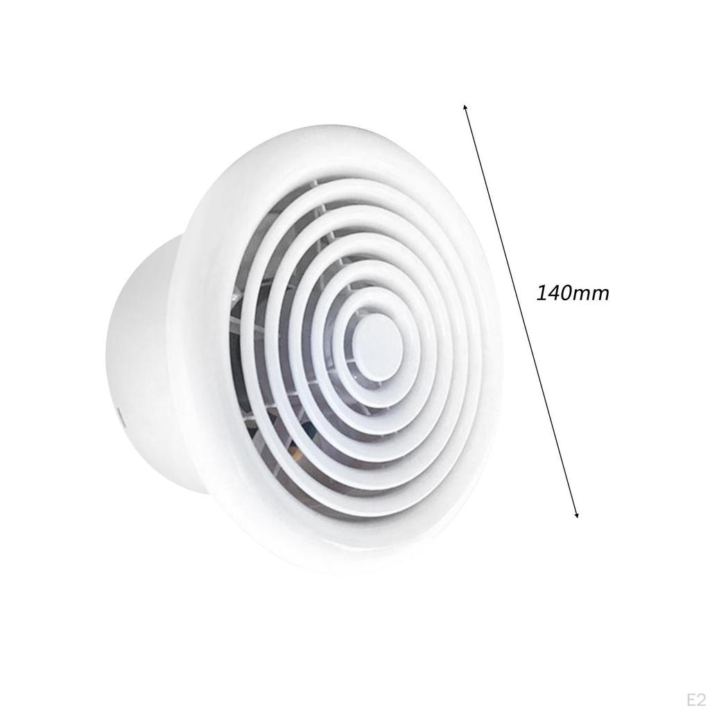 Exhaust Fan Air Vent Powerful Silent Waterproof Extractor Grille Cover for Bathroom