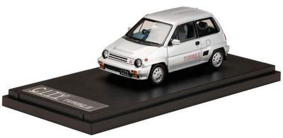 MARK43 Honda CITY TURBO II Оригинальный автомобиль с опциональными колесами Кварцевый серебристый металлик Готовое изделие PM43139AS 1/43
