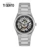 [Ticento]Мужские автоматические металлические часы TS60061BS, корейские роскошные часы