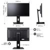 iiyama Monitor Display inch Full HD USB IPS method Height adjustment Angle adjustment Vertical rotation HDMI DisplayPort LAN port 3 year warranty