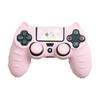 Мультяшный Милый Силиконовый Чехол для Геймпада PS4 с Колпачками на Стиках, Наклейками и Противопылевым Кольцом