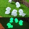 5PCS Night Glow Cute Little Dog Micro Landscape Potted Plant Landscaping Small Ornaments Car Center Console Luminous Dog Decoration Accessories