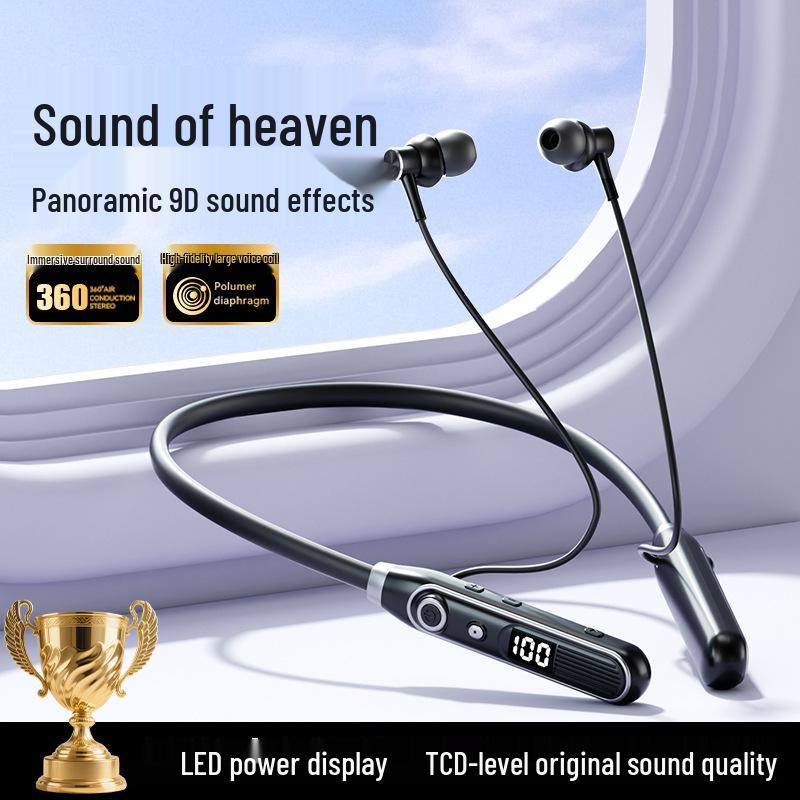 Беспроводные наушники-ожерелье с шумоподавлением, влагозащитой и длительным временем работы от аккумулятора