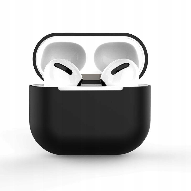 Etui Case Obudowa Pokrowiec Futerał Silikonowy Do Airpods 2 / 1 Czarny