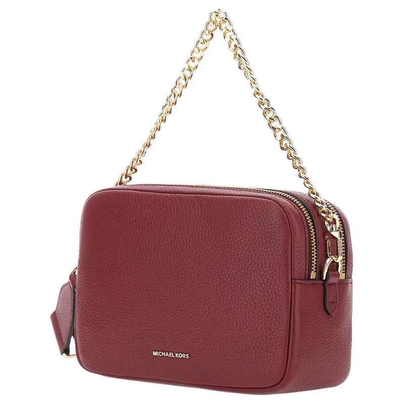 MICHAEL KORS Bryant pebbled chain shoulder strap cowhide one-shoulder crossbody handbag women's burgundy