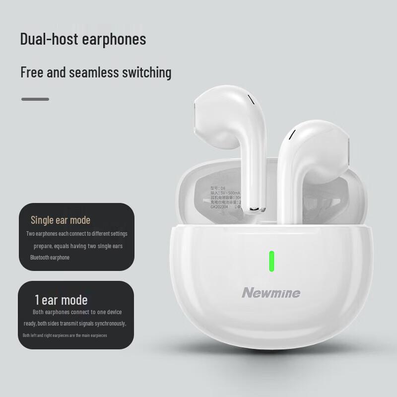 Полувнутриканальные Bluetooth-наушники Newmine D8