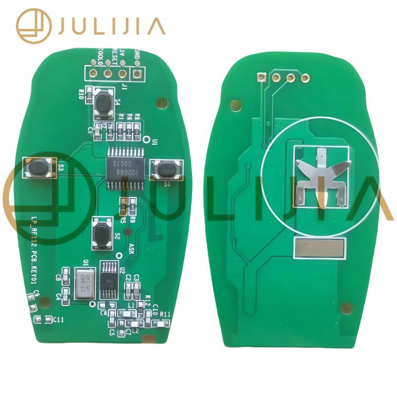 JULIJIA Оригинальный для Leapmotor S01 T03 C11 C01 Автомобильный Умный Дистанционный Ключ Чип ID4a 433 МГц Автомобильный Дистанционный Ключ Бесключевой Умный Ключ
