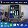 Беспроводная стереосистема Carplay DSP для Ford Fiesta MK7 2009 2010 2011 2012 2013 2014 2015 2016 Android 14 Вентилятор охлаждения GPS Навигация BT