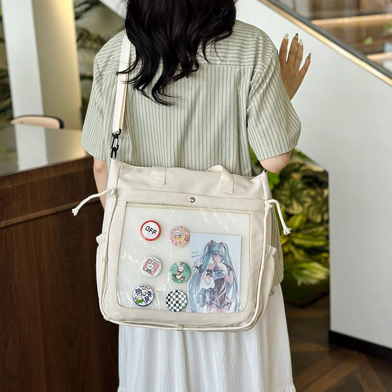 Сумка-тоут большой вместимости, студенческая сумка для занятий, женская сумка через плечо CLE