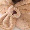 Solid Color Children Fleece Hat Fashion Design Plush Hat with Scarf Outdoor Bear Plush Hat  Kid