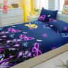 3-piece Simple modern butterfly pattern matte three piece fitted sheet set, bedroom printed bed cover set, bedding