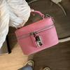 Chain-lock Square Box Bag, High-end Texture Mobile Phone Bag, Women's Fashionable Single-shoulder Crossbody Bag, Bucket Bag