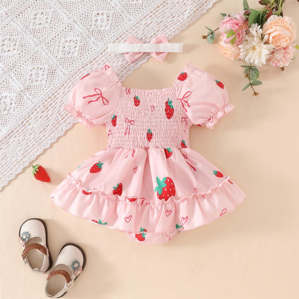 Модное платье для девочек, летнее детское милое розовое платье с короткими рукавами и бантом, треугольное платье Ha