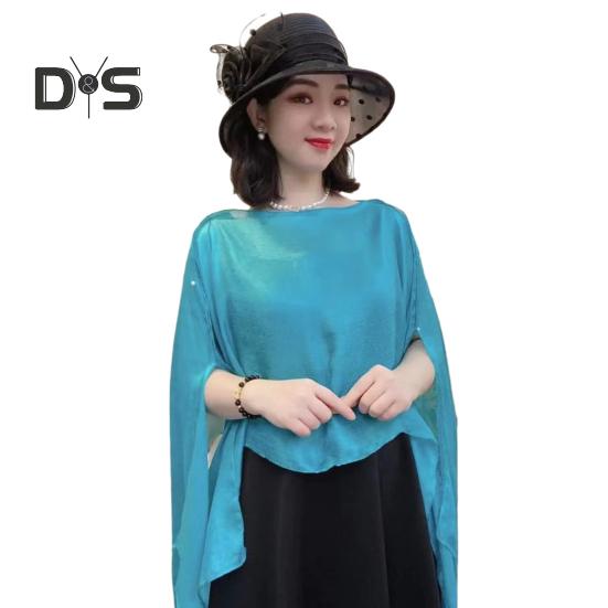 Летняя шаль с V-образным вырезом, планкой на пуговицах, легкая защита от солнца, универсальная пляжная шаль, однотонная шаль для отпуска с солнцезащитным кремом