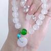 Изысканные милые браслеты с пряжкой Lucky Ping Buckle с имитацией нефрита для женщин и девочек, элегантные ювелирные изделия из тыквы-киновари, аксессуары