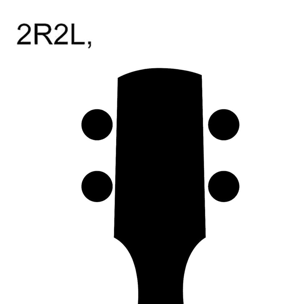 Черные литые колки 2L + 2R для электробаса для Precision Bass и Jazz Bass