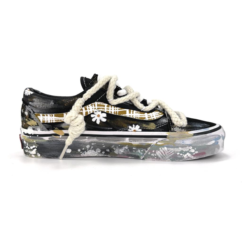 Vans Низкие скейтбордические кеды Old Skool, износостойкие, нескользящие, унисекс, Черно-белые, VN000D3HY28(Команда405-)