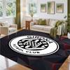 Girona FC Design Crystal Velvet Rug Soft Decorative Mat for Bedroom Entrance