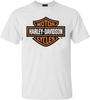 Мужская хлопковая футболка Harley-Davidson с круглым вырезом и логотипом Bar & Shield