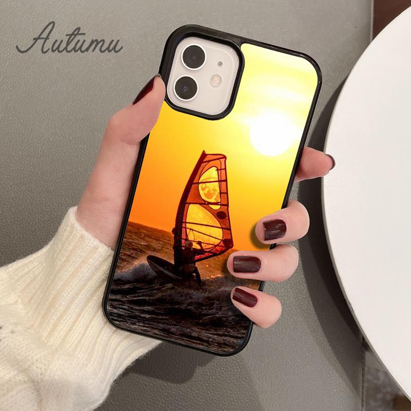 Чехол для телефона Extreme Sports Windsurf Sailing для iPhone 17 Air 15 16 11 12 13 14 Pro Max Plus coque Fundas Shell