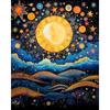Full Round Diamond Painting Abstract Landscape 5d Diy Embroidery Moon Cross Stitch Mosaic Picture Rhinestones Wall Decor