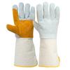 Welding Gloves Customized Canvas Cuffs Full Palm Gloves Extended Wear-resistant Welding Labor Protection Cowhide Welder Gloves
