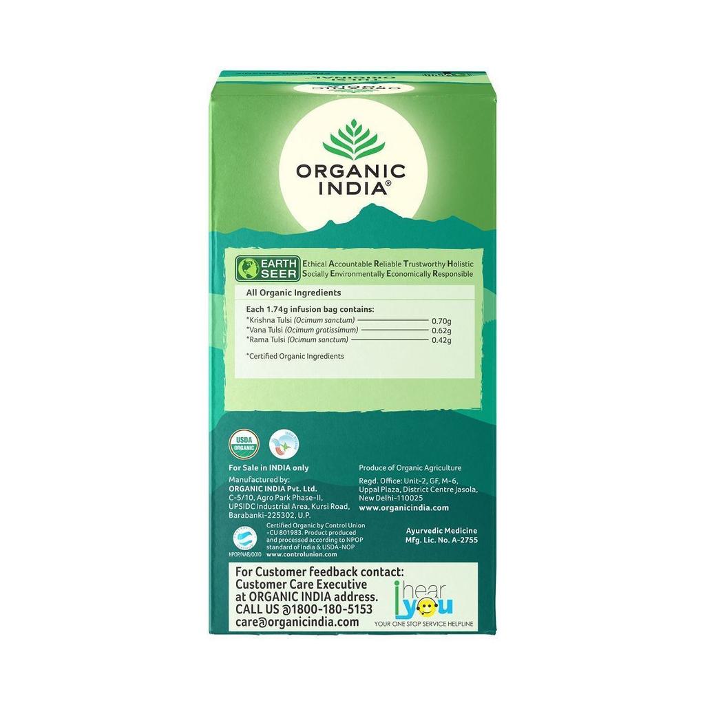 Чай с Тулси (25 пак, 1,74 г), Tulsi Original, Organic India