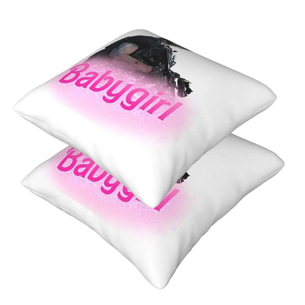 Carlos Oliveira Babygirl 2 Pcs Square Pillowcase Pillow Cover Cushion Zip Decorative Comfort Throw Pillow For Home Car