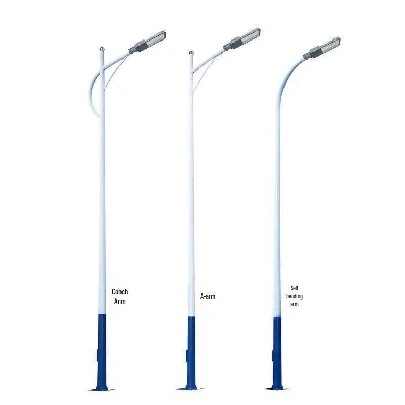 Комплект уличного светодиодного фонаря - Сверхяркий, высокая опора 6 м/8 м, идеально подходит для сельских дорог и дворов