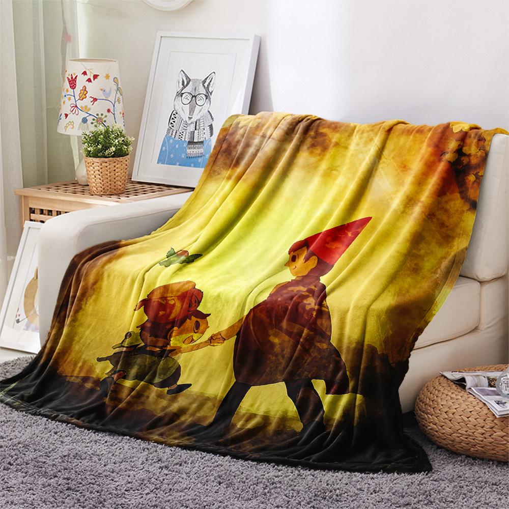 Outside the Garden Wall Print Flannel Blanket, High quality Comfortable for All Seasons, Home Decor, Warmth and Comfort