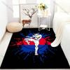 Muay Thai Fighting Print Carpet for Bedroom Living Room Bedside Sofa Floor Mat Modern Home Decor Area Rug Large Size