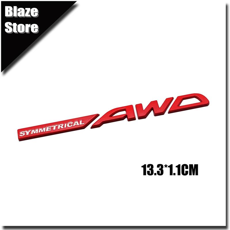 3D Металлическая Симметричная Эмблема AWD На Крышку Багажника Автомобиля Автомобильная Наклейка Для BRZ XV Outback Forester Asahi Panther WRX Impreza