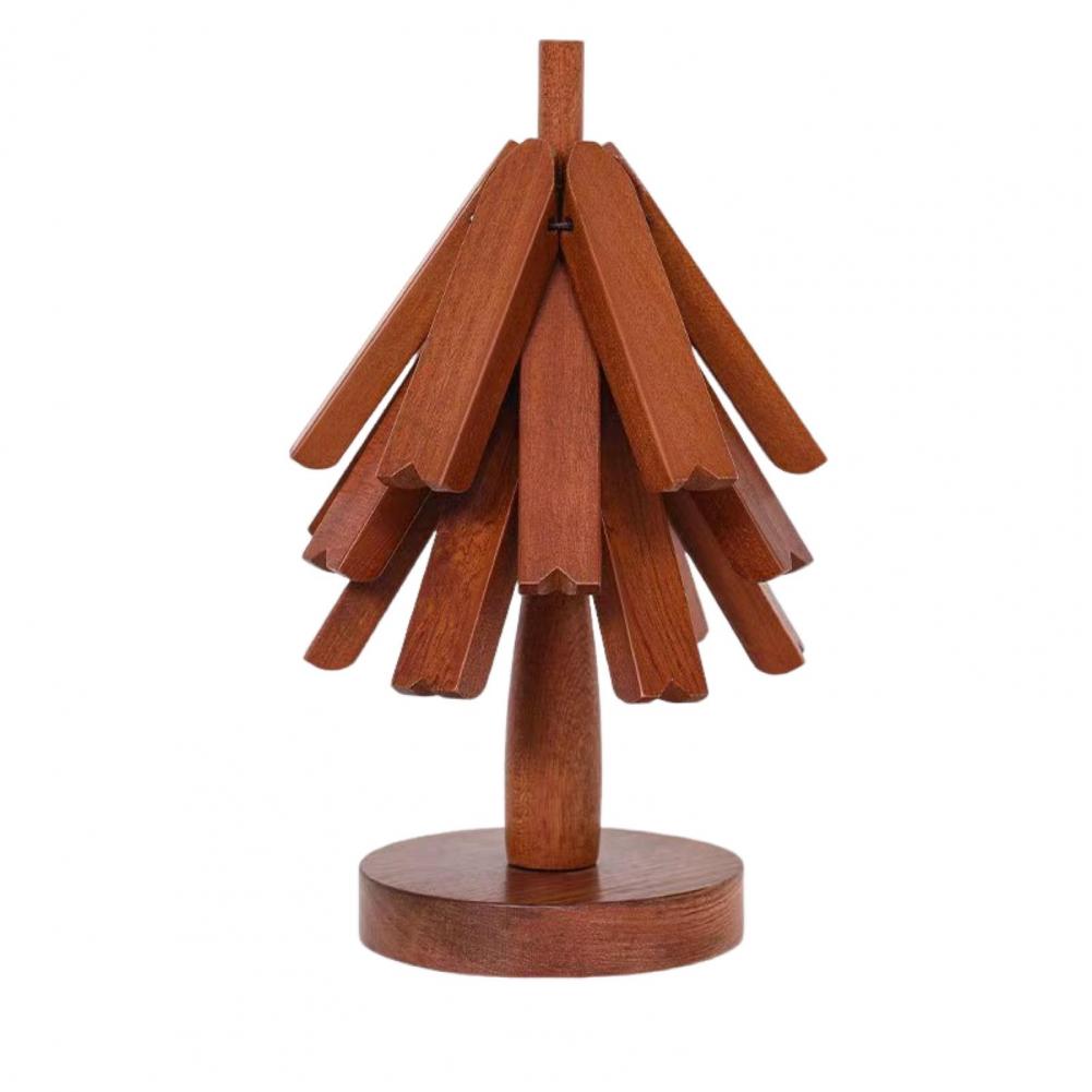 Tree Shape Trivet Set Wooden Coaster Trivet Set with Tree Shape Design Heat Resistant Placemats for Hot Dishes for Pot for Table