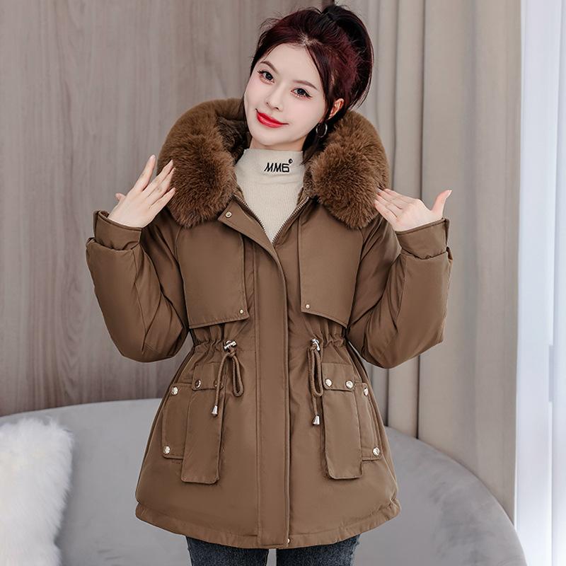 Зимнее новое женское короткое теплое пальто с капюшоном, женское универсальное свободное модное женское пальто