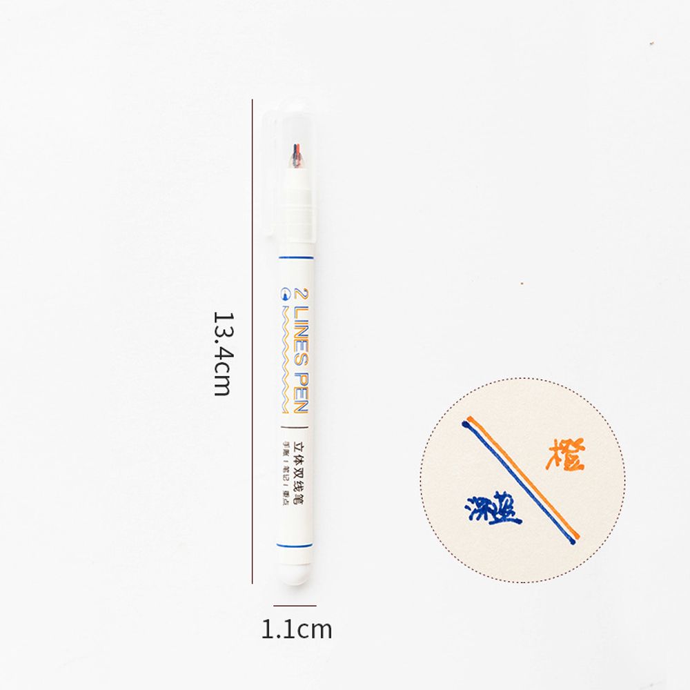 Маркер для скрапбукинга Двухцветные линейные ручки для рисования Линейные художественные маркеры Двойная цветная ручка