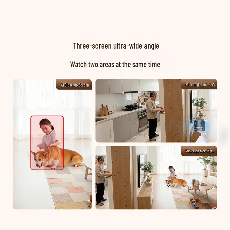 360 BC60 4G Dual 3MP Wireless AI Home Security Camera with Lifetime Data (CN version)