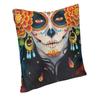 Luxury Day Of The Dead Throw Pillow Cover Home Decor Custom Square Mexican Sugar Skull Cushion Cover 45x45cm Pillowcover