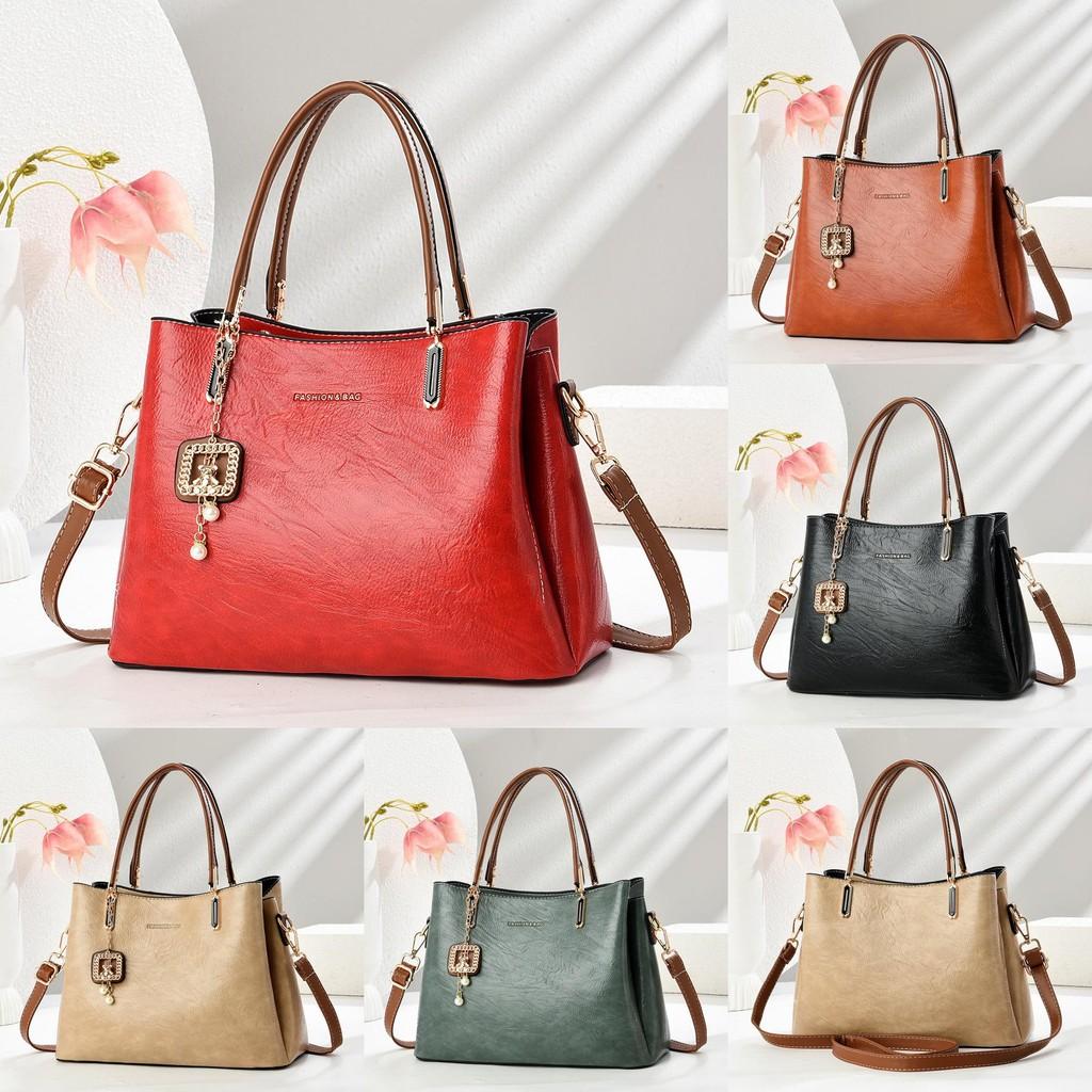 Pu Tote Bag For Women With Contrast Color Design And Spacious Interior For Daily Use