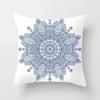 Blue White Porcelain Print Cushions Case Bohemian Style Mandala Geometry Pillows Case Modern Fashion Sofa Chairs Throw Pillows