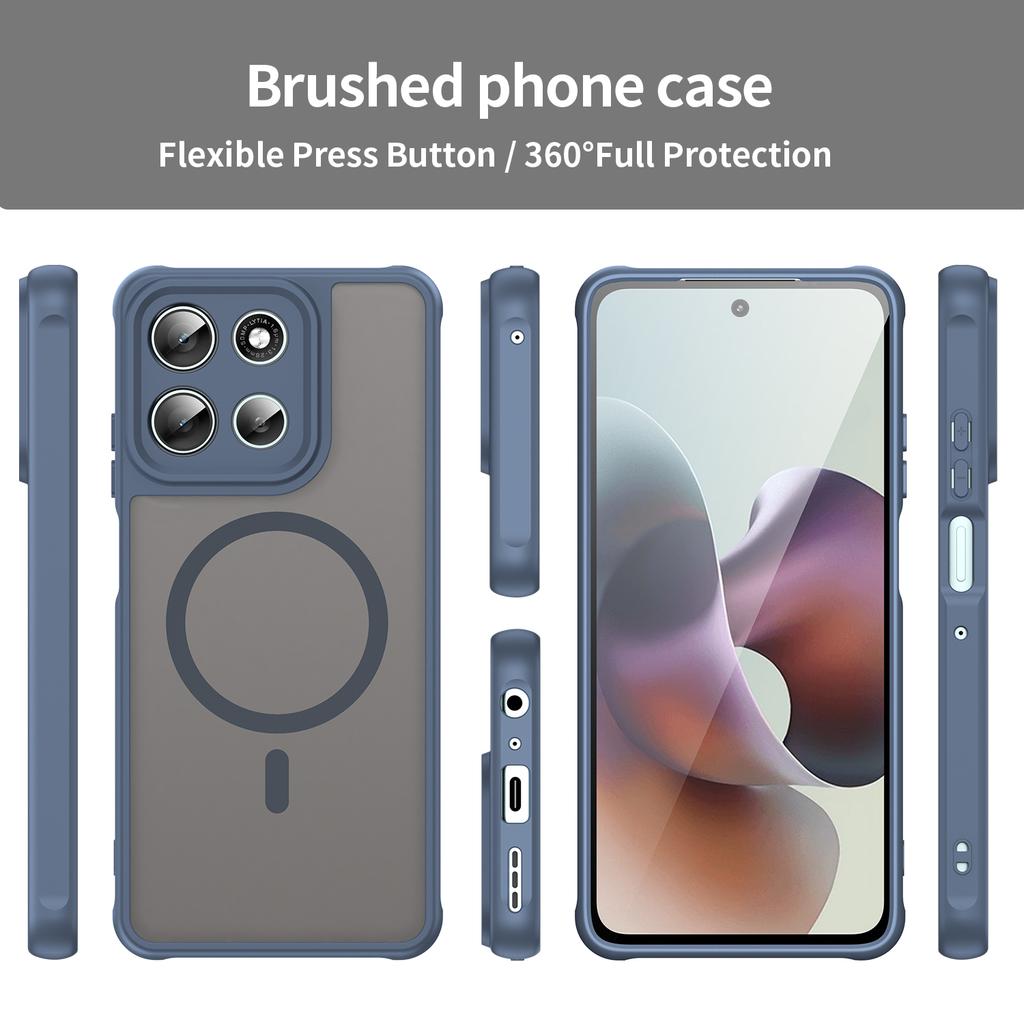 For Motorola Moto G56 5G Magnetic Case Anti Drop PC + TPU Phone Cover