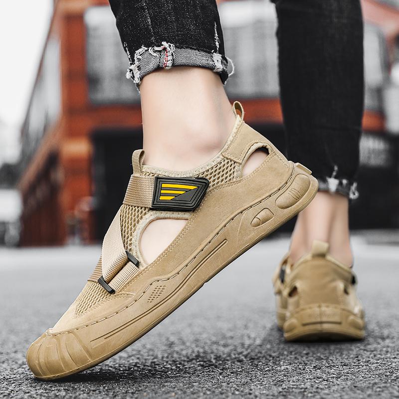 Уличная водонепроницаемая мужская обувь Обувь для вождения Повседневная офисная мужская обувь Летние дышащие мужские сандалии Высококачественная пляжная обувь