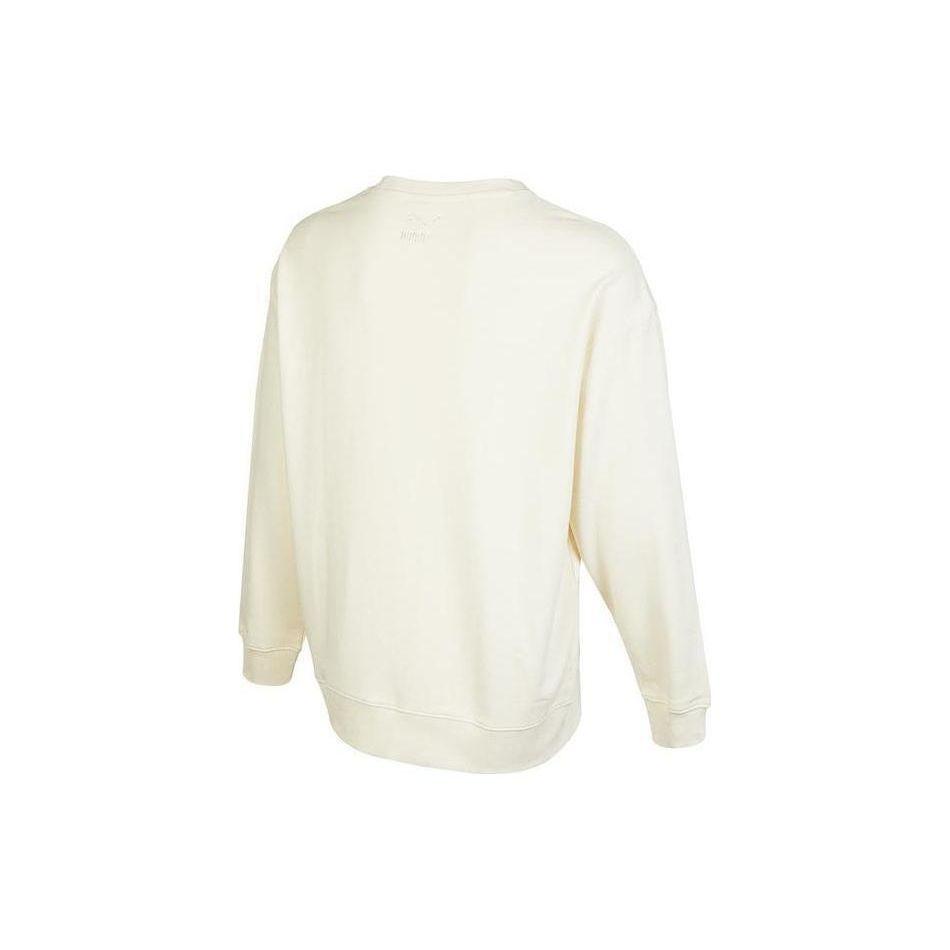 Puma Толстовка с круглым вырезом и вышивкой «Голова тигра», унисекс, белая 539756-97