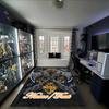 1PC Custom Name Axes Shield Theme Floor Mat Ideal for Living Room, Game Rooms, Office, Bedroom,Floor Mat Playful Design