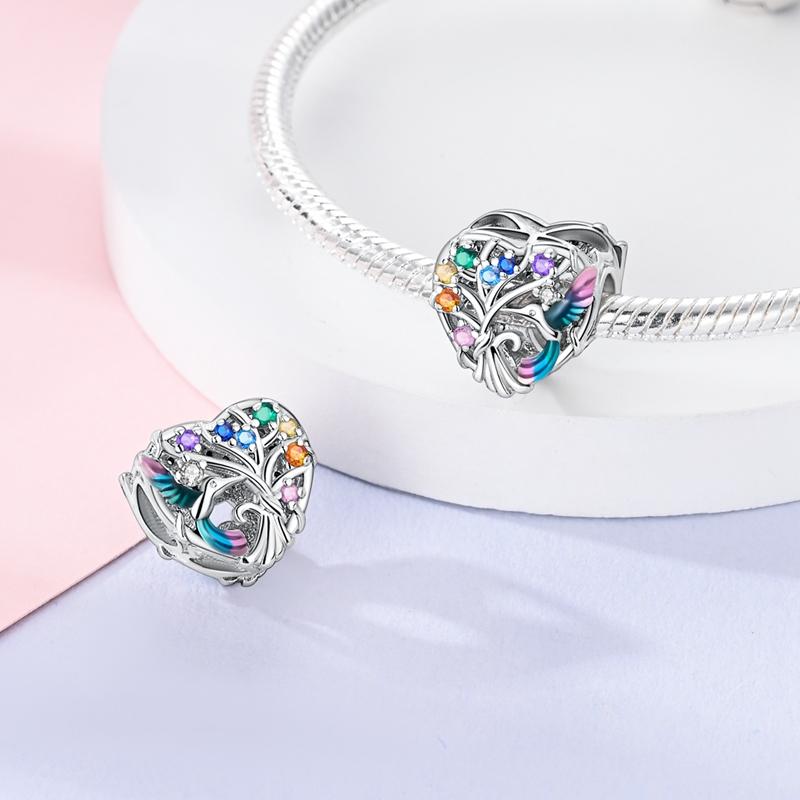 Copper Red Bird Dove Of Peace Love Cross Pendant Charms Fit Original Bracelet Beads Necklace Diy Jewelry