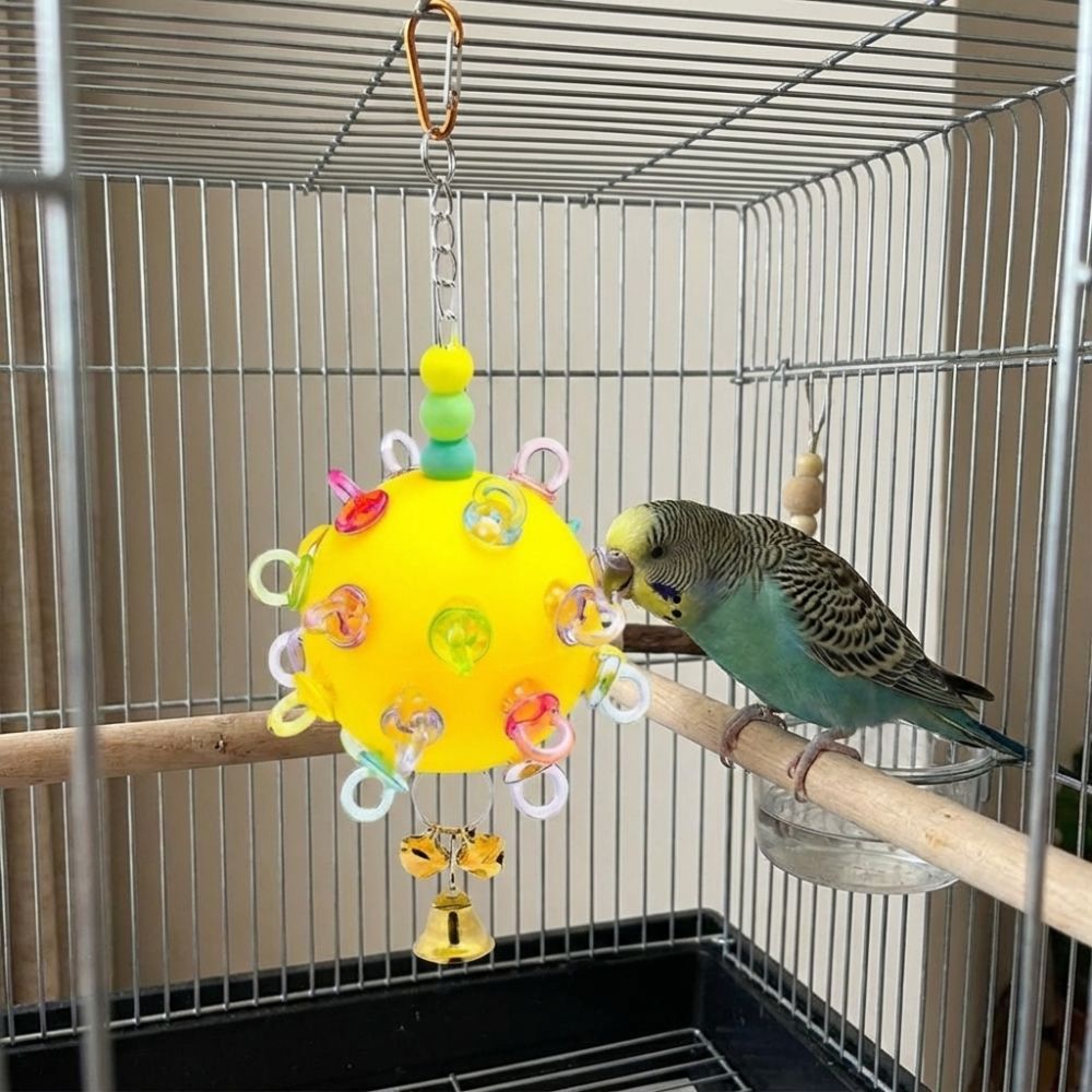 Plastic Bird Cage Toy Detachable Parrots Chew Swing Interactive Pet Bird Bites Toy Beak Exercise