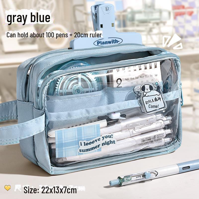 Пятислойный пенал большой вместимости Capibara для девочек - Junior High Edition