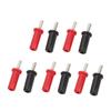 10 шт. штекеров типа «банан» красного и черного цвета с крестообразным шлицем 4 мм, позолоченные адаптеры для припоя для акустических проводов